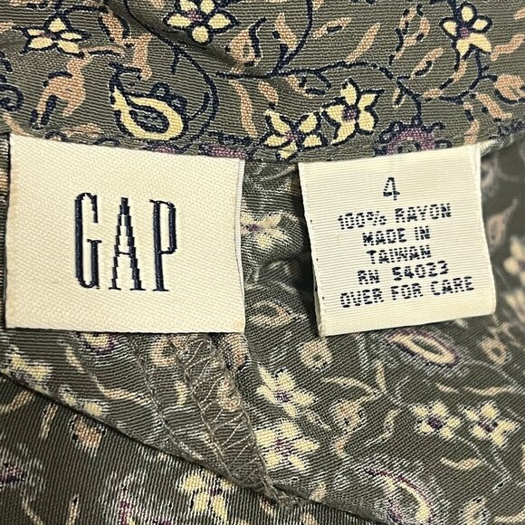 Vintage GAP Paisley & Floral Dress Size 4 - Picture 8 of 8
